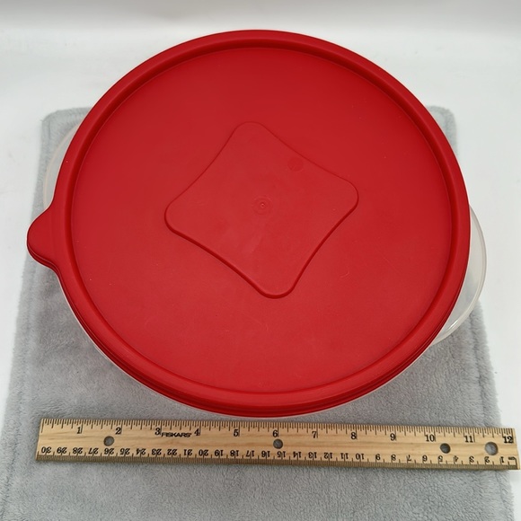 STARPLAST Made In Israel-1-37-305 Capacity 13cups Bowl with Red Push-on Lid - Picture 2 of 8